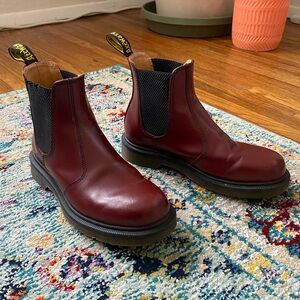 Dr. Martens 2976 Cherry Red Chelsea Boots Leather
